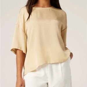 Elegant Cream Women's Top